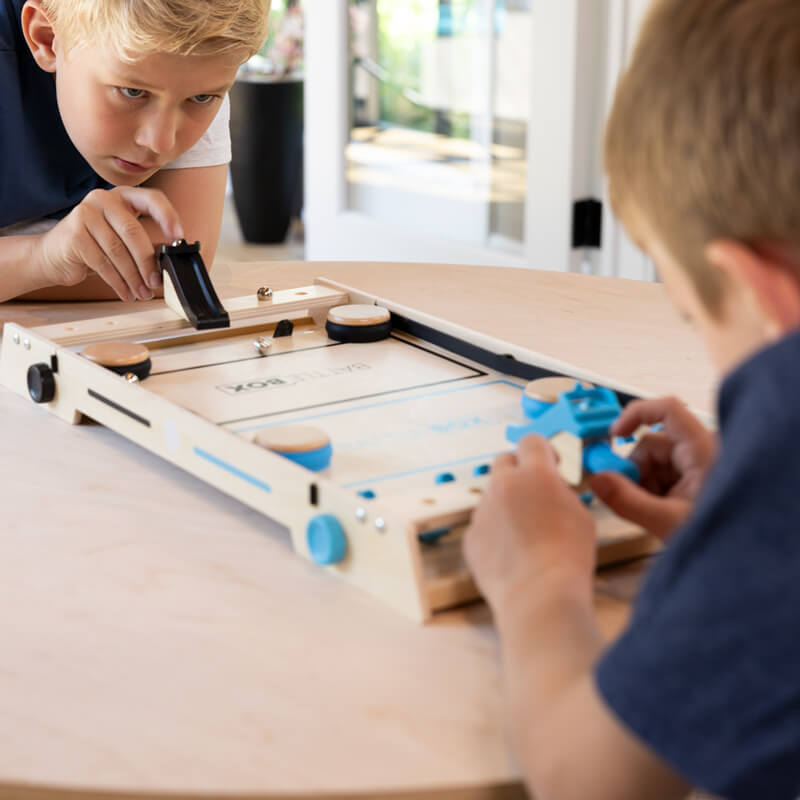 Child having fun playing with Battle Box!