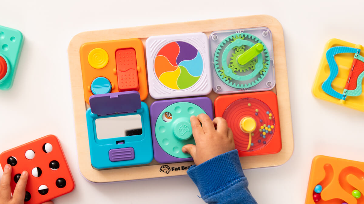 Child having fun playing with a PlayTab!
